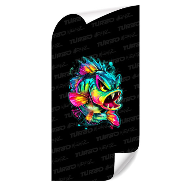 Naklejka na słupek samochodowy Zły okoń | TurboWrapz.com