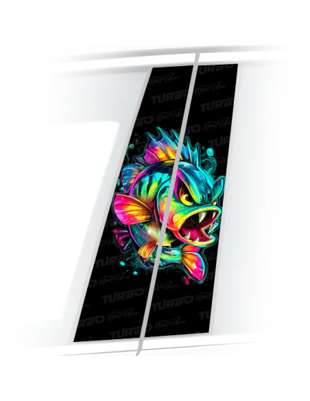 Sticker for car pillar Zły okoń | TurboWrapz.com