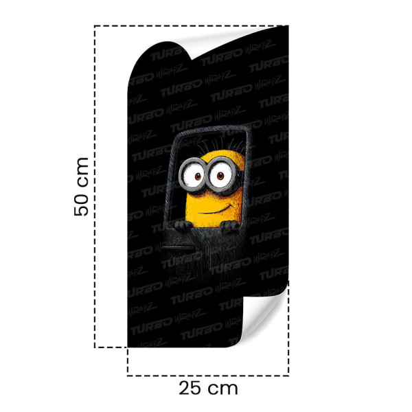 Sticker for car pillar Minion Podróżnik  | TurboWrapz.com