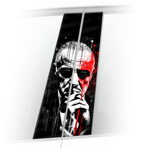 Naklejka na słupek samochodowy Ojciec Chrzestny | TurboWrapz.com