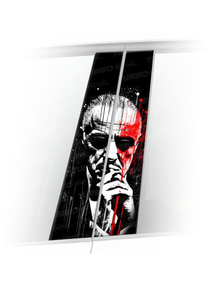 Sticker for car pillar Ojciec Chrzestny | TurboWrapz.com