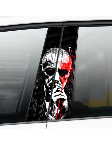 Sticker for car pillar Ojciec Chrzestny | TurboWrapz.com