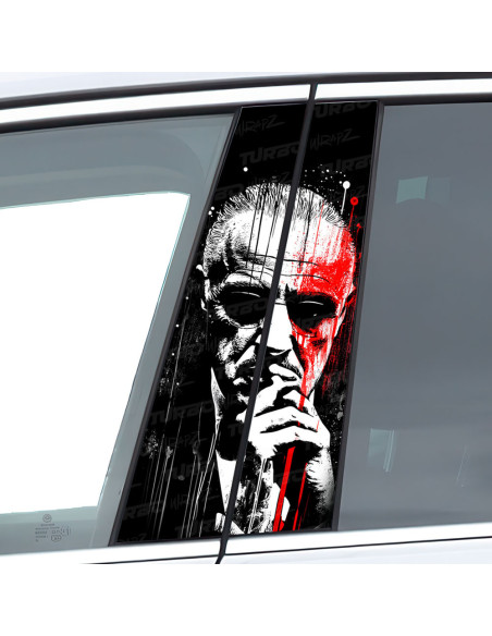 Sticker for car pillar Ojciec Chrzestny | TurboWrapz.com