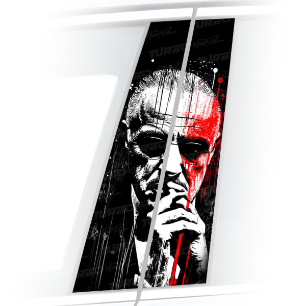 Sticker for car pillar Ojciec Chrzestny | TurboWrapz.com