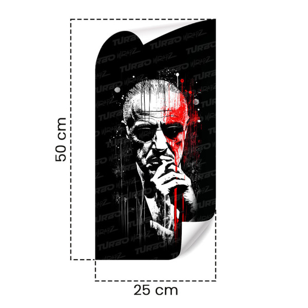 Sticker for car pillar Ojciec Chrzestny | TurboWrapz.com