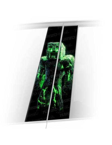 Sticker for car pillar Minecraft 1 | TurboWrapz.com
