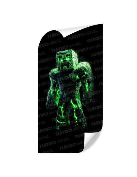 Sticker for car pillar Minecraft 1 | TurboWrapz.com
