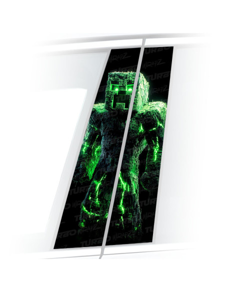 Sticker for car pillar Minecraft 1 | TurboWrapz.com