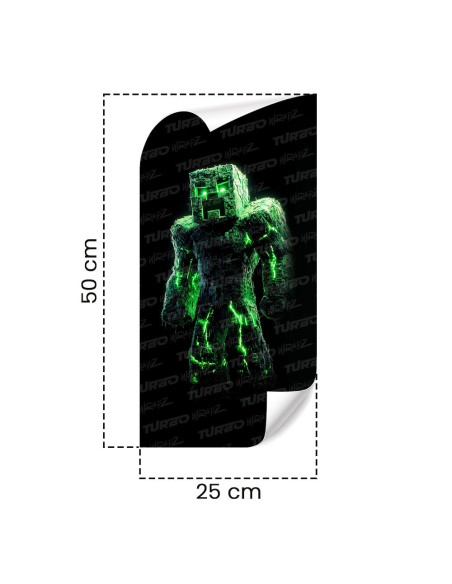 Sticker for car pillar Minecraft 1 | TurboWrapz.com