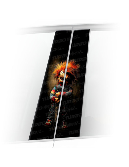 Sticker for car pillar Laleczka Chucky | TurboWrapz.com