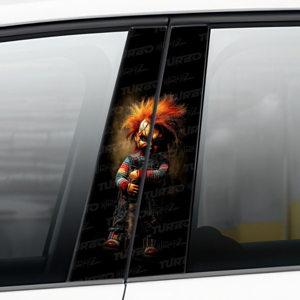 Sticker for car pillar Laleczka Chucky | TurboWrapz.com
