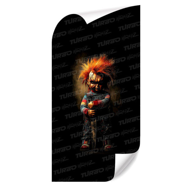 Naklejka na słupek samochodowy Laleczka Chucky | TurboWrapz.com