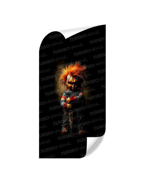 Sticker for car pillar Laleczka Chucky | TurboWrapz.com