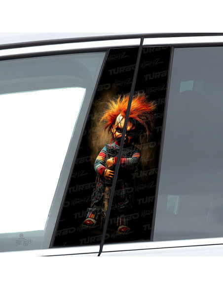 Sticker for car pillar Laleczka Chucky | TurboWrapz.com