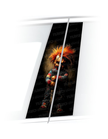Sticker for car pillar Laleczka Chucky | TurboWrapz.com