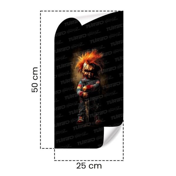 Sticker for car pillar Laleczka Chucky | TurboWrapz.com
