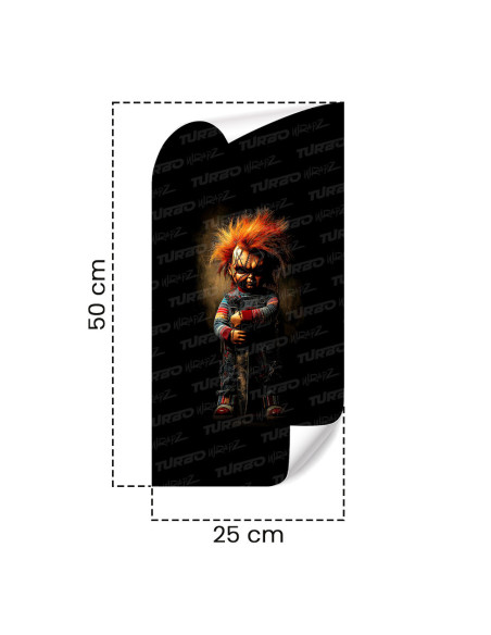 Sticker for car pillar Laleczka Chucky | TurboWrapz.com