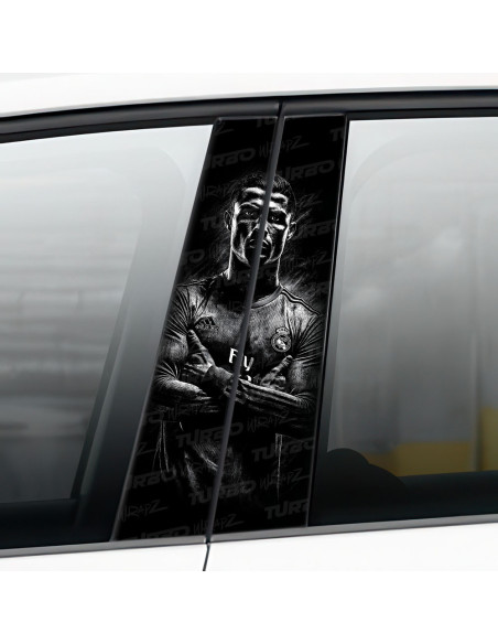 Naklejka na słupek samochodowy Cristiano Ronaldo | TurboWrapz.com