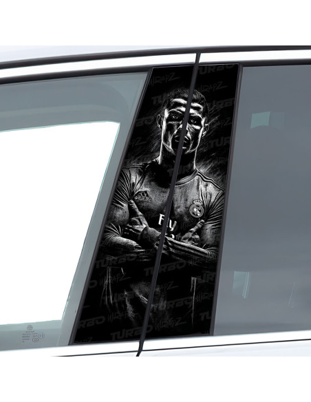 Sticker for car pillar Cristiano Ronaldo | TurboWrapz.com