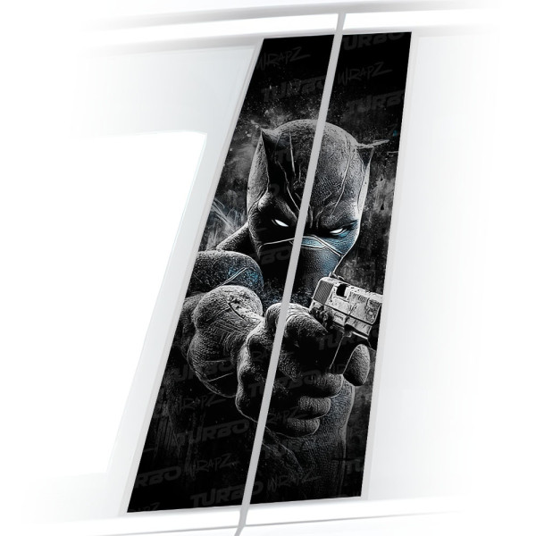 Naklejka na słupek samochodowy Czarna Pantera | TurboWrapz.com