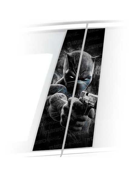 Naklejka na słupek samochodowy Czarna Pantera | TurboWrapz.com