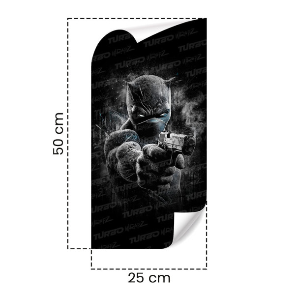 Naklejka na słupek samochodowy Czarna Pantera | TurboWrapz.com