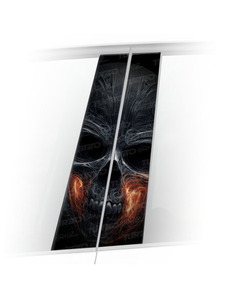 Sticker for car pillar Czaszka 1 | TurboWrapz.com