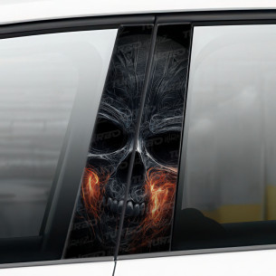 Sticker for car pillar Czaszka 1 | TurboWrapz.com 2