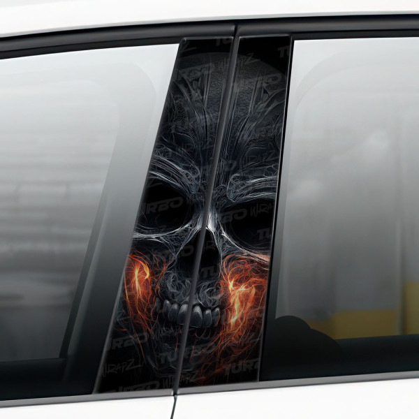 Sticker for car pillar Czaszka 1 | TurboWrapz.com