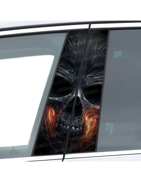 Sticker for car pillar Czaszka 1 | TurboWrapz.com