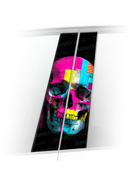 Sticker for car pillar Czaszka 2 | TurboWrapz.com