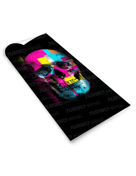Sticker for car pillar Czaszka 2 | TurboWrapz.com