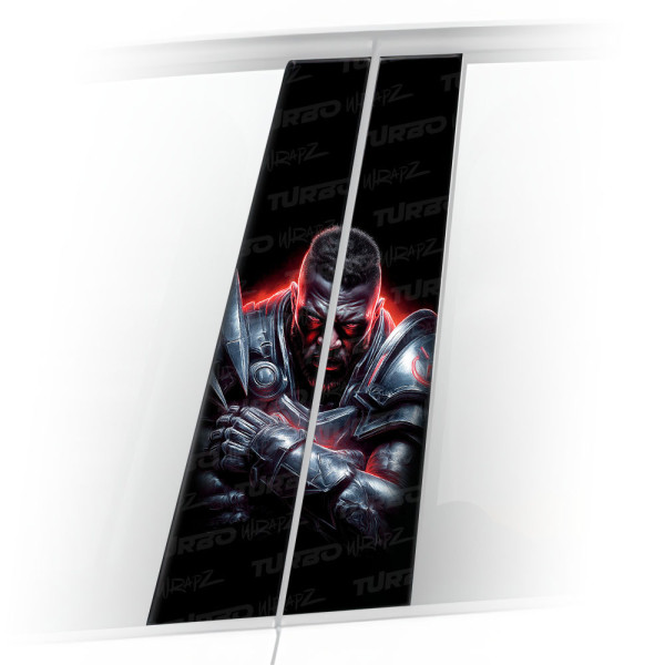 Naklejka na słupek samochodowy Mecha żołnierz | TurboWrapz.com