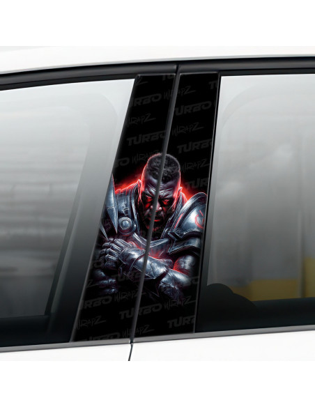 Sticker for car pillar Mecha żołnierz | TurboWrapz.com