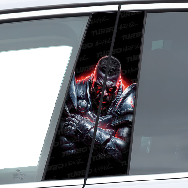 Naklejka na słupek samochodowy Mecha żołnierz | TurboWrapz.com