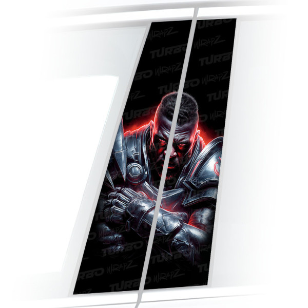 Naklejka na słupek samochodowy Mecha żołnierz | TurboWrapz.com