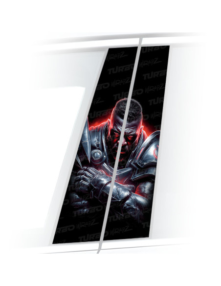 Naklejka na słupek samochodowy Mecha żołnierz | TurboWrapz.com