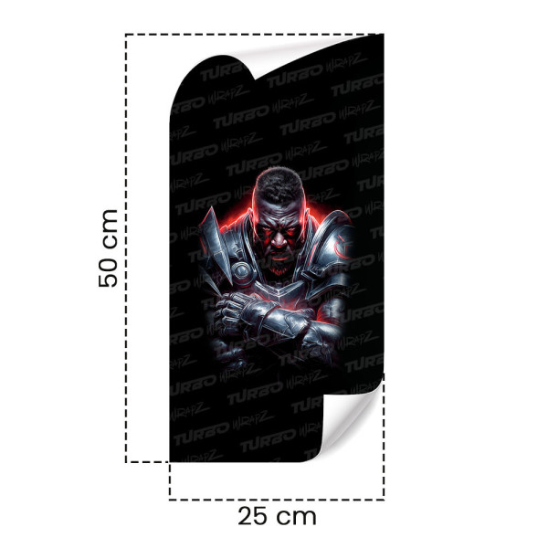 Sticker for car pillar Mecha żołnierz | TurboWrapz.com