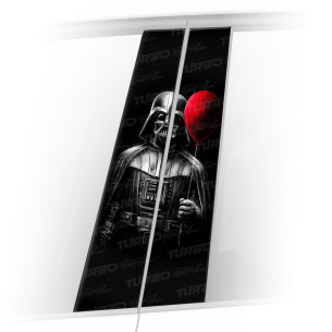 Naklejka na słupek samochodowy Darth Vader z balonikiem | TurboWrapz.com