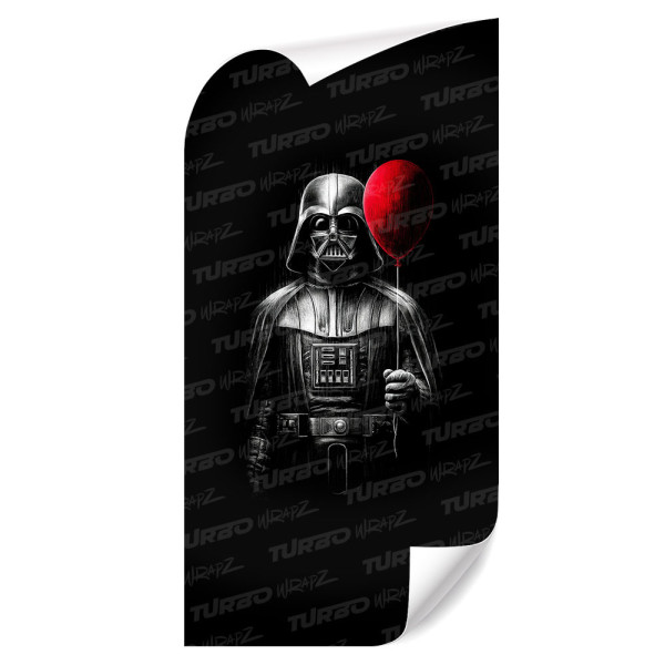 Naklejka na słupek samochodowy Darth Vader z balonikiem | TurboWrapz.com