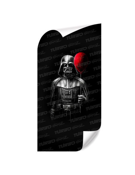 Naklejka na słupek samochodowy Darth Vader z balonikiem | TurboWrapz.com