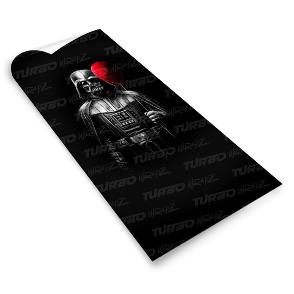 Naklejka na słupek samochodowy Darth Vader z balonikiem | TurboWrapz.com