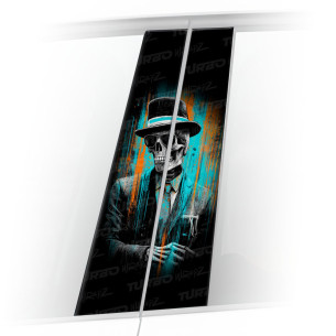 Naklejka na słupek samochodowy Śmierć w garniturze | TurboWrapz.com