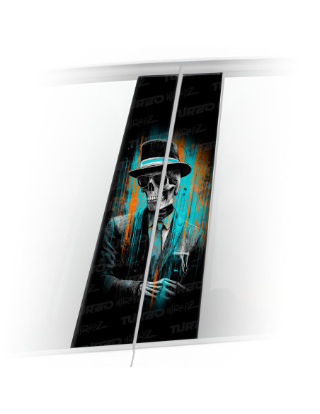 Naklejka na słupek samochodowy Śmierć w garniturze | TurboWrapz.com