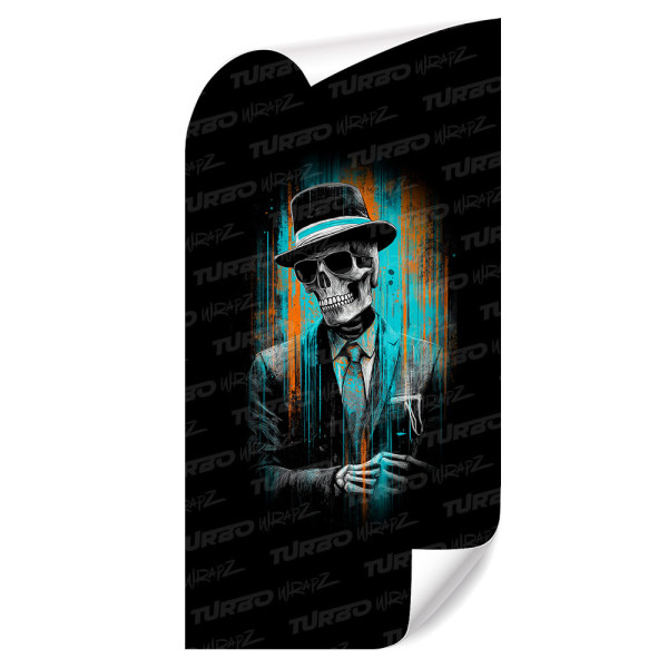 Naklejka na słupek samochodowy Śmierć w garniturze | TurboWrapz.com