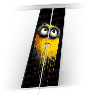 Naklejka na słupek samochodowy Minion Splash | TurboWrapz.com