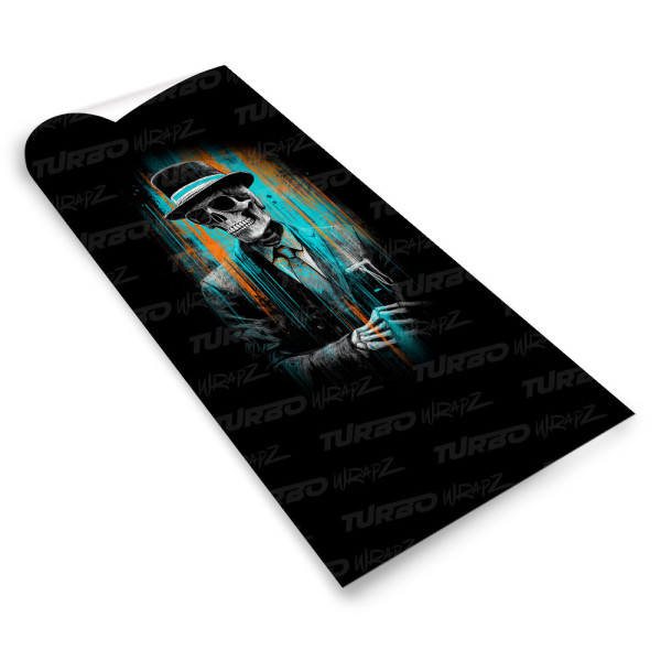 Sticker for car pillar Śmierć w garniturze | TurboWrapz.com