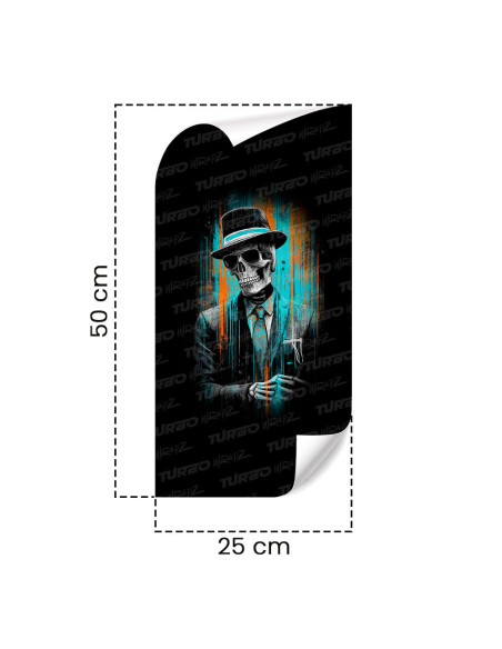 Sticker for car pillar Śmierć w garniturze | TurboWrapz.com