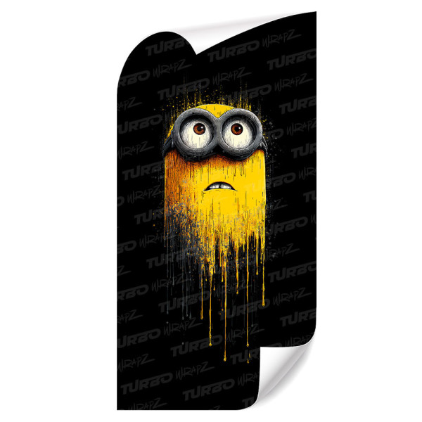 Sticker for car pillar Minion Splash | TurboWrapz.com