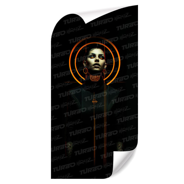 Naklejka na słupek samochodowy Dziewczyna cyberpunk | TurboWrapz.com